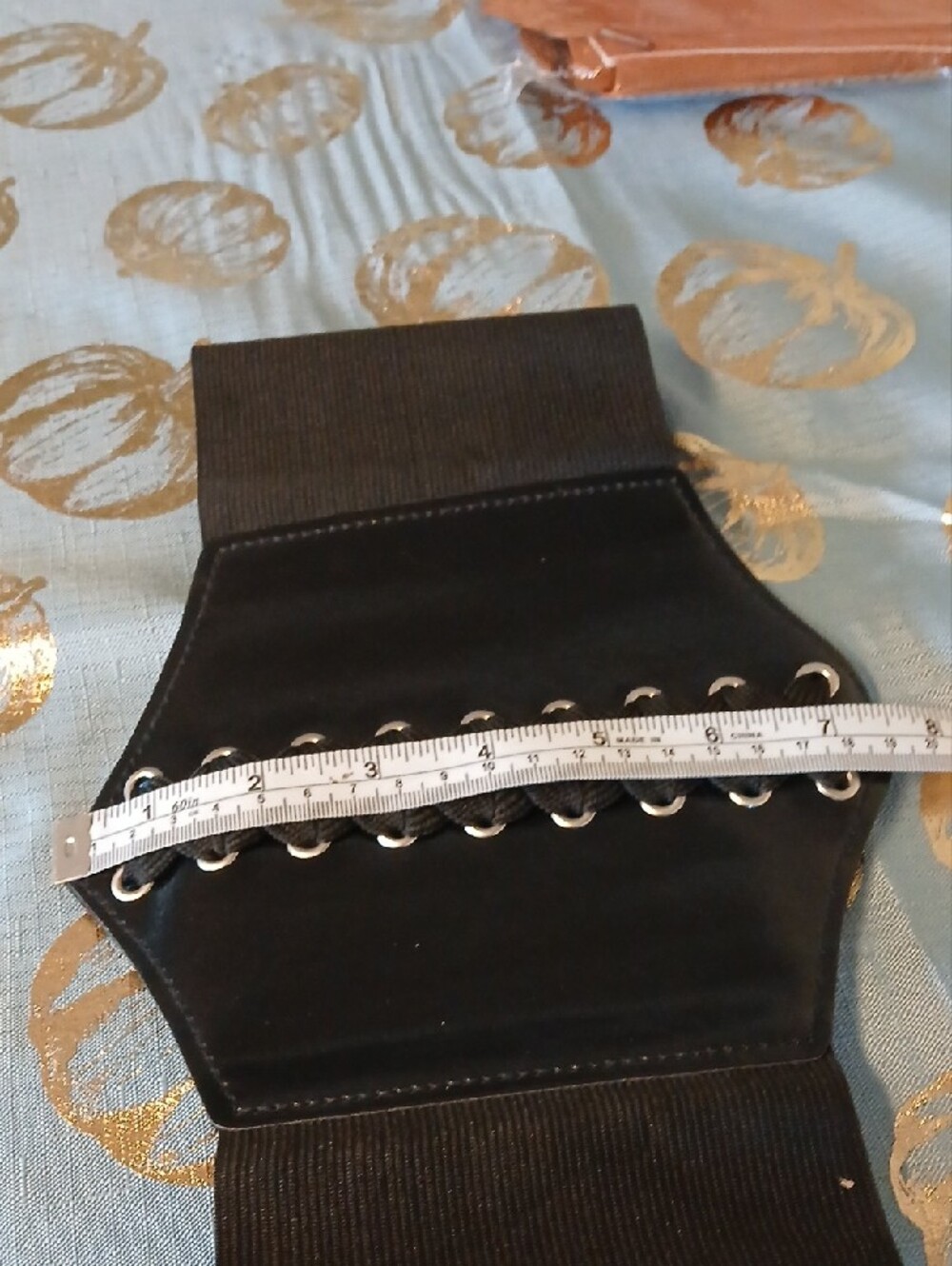 Black Velcro Closure Waist Belt/corset Look. Never Worn.